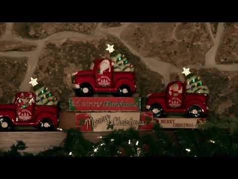 Load video: 10.25&quot; Nostalgic Ceramic Truck Video