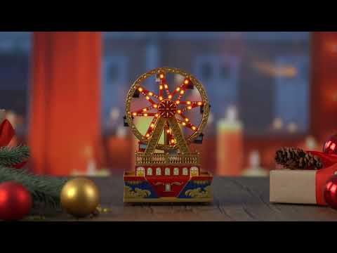 5.75" Animated & Musical Ferris Wheel Video