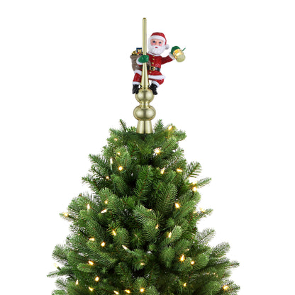 Santa with Lantern Topper - Mr. Christmas
