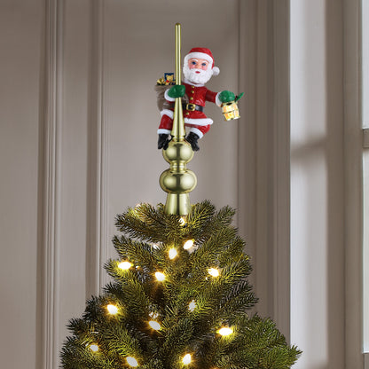 Santa with Lantern Topper - Mr. Christmas