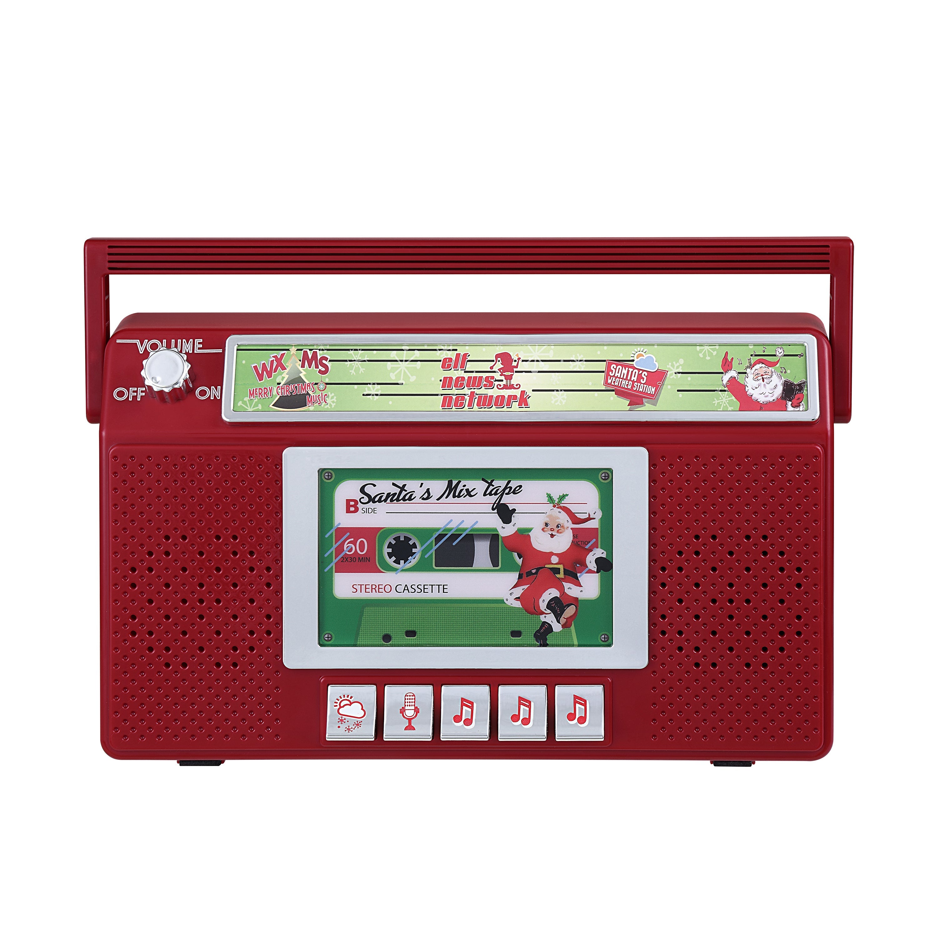 Santa's Boom Box Radio - Mr. Christmas