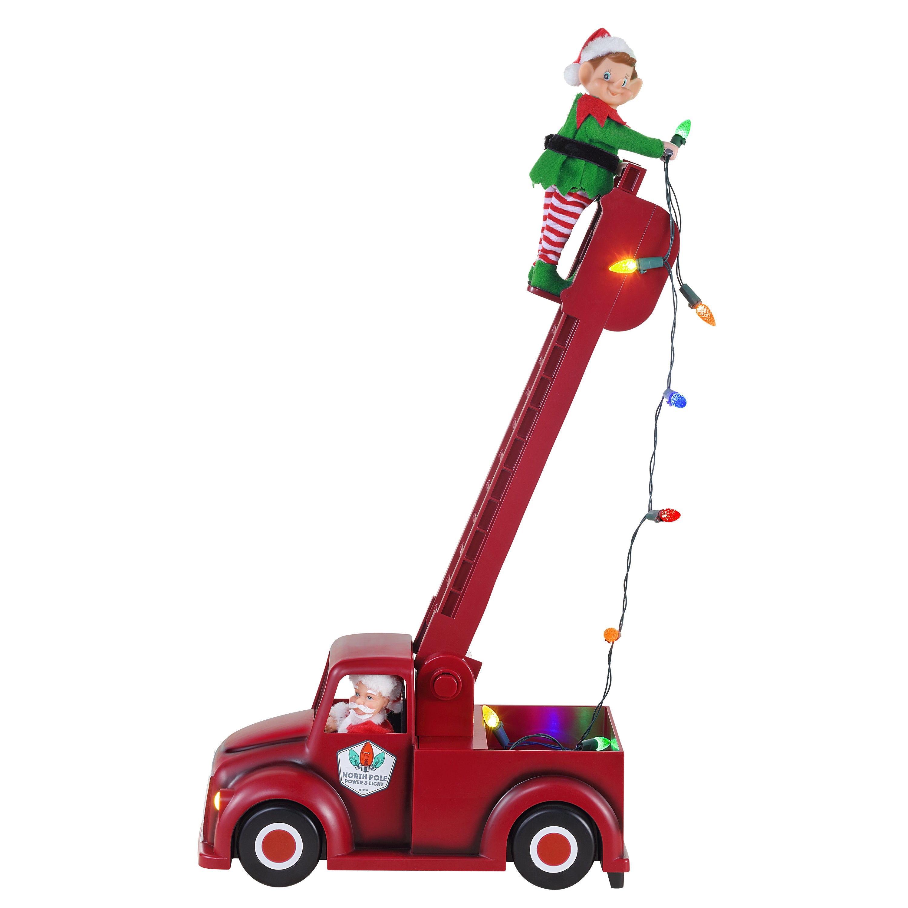 Santa's Utility Truck with Elf - Mr. Christmas