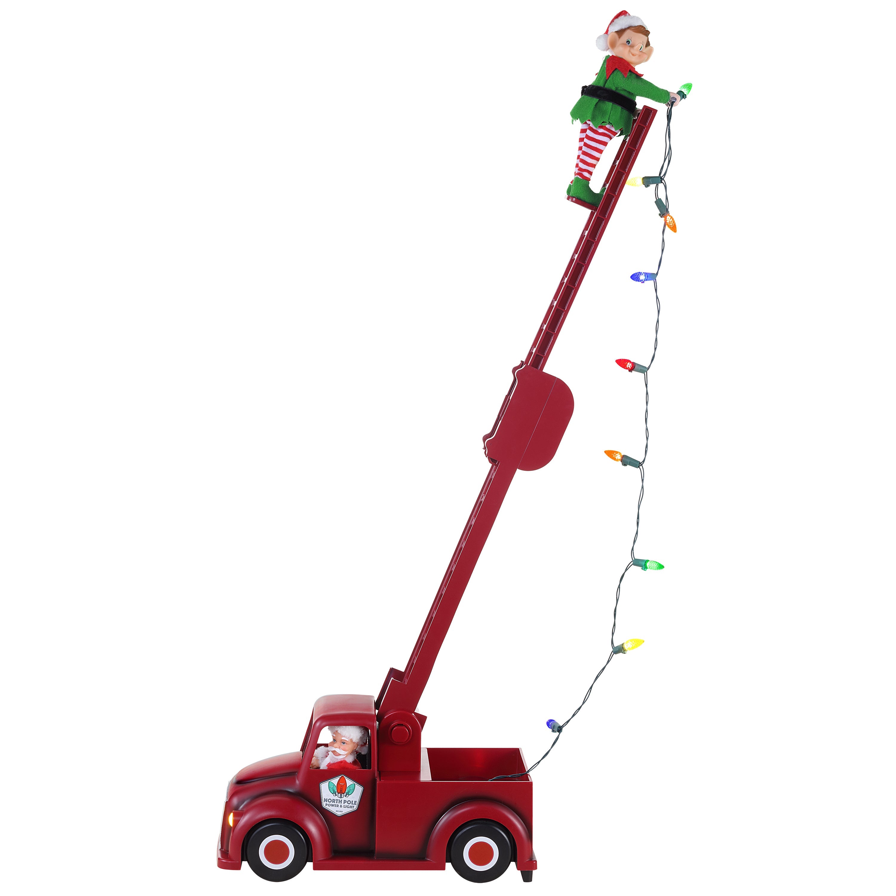 Santa's Utility Truck with Elf - Mr. Christmas