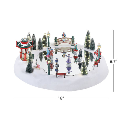 Winter Wonderland Christmas Skating Rink - Mr. Christmas