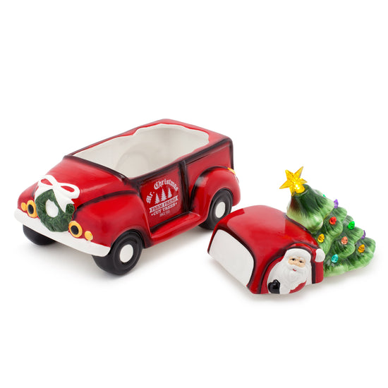 10.5" Nostalgic Ceramic Lit Truck Cookie Jar - Mr. Christmas