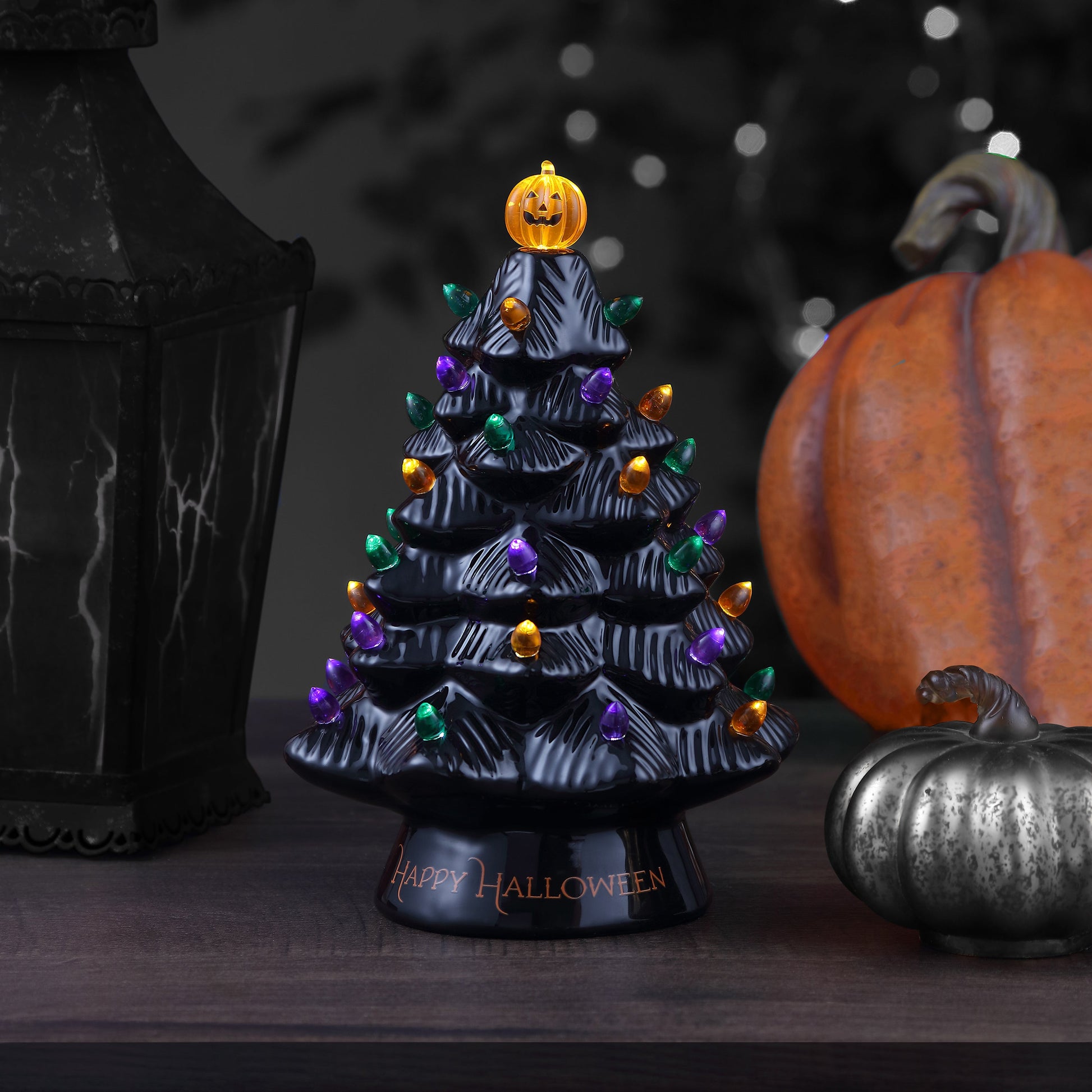 11.6" Halloween Tree - Black - Mr. Christmas