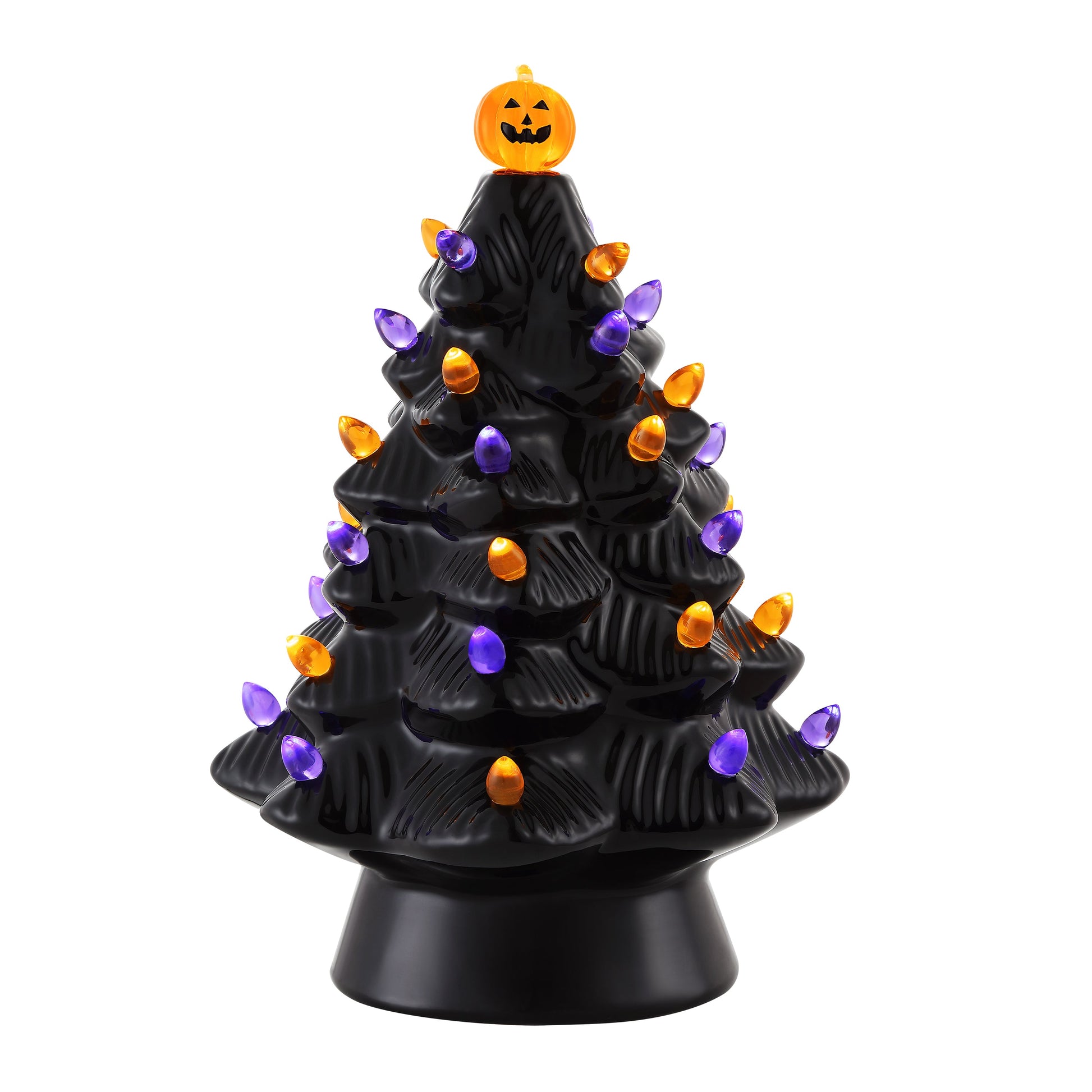 11.75" Black Halloween Tree - Adapter Operated - Mr. Christmas