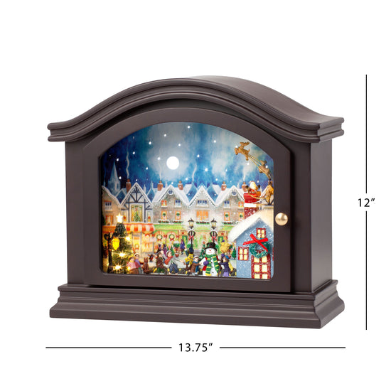12" Animated Mantel Music Box - Mr. Christmas