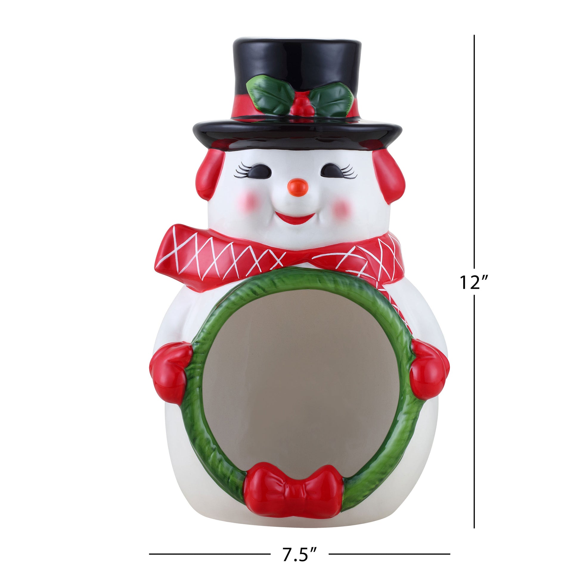 Christmas Bag Toppers (Santa) - 6.5 inch wide - red & green