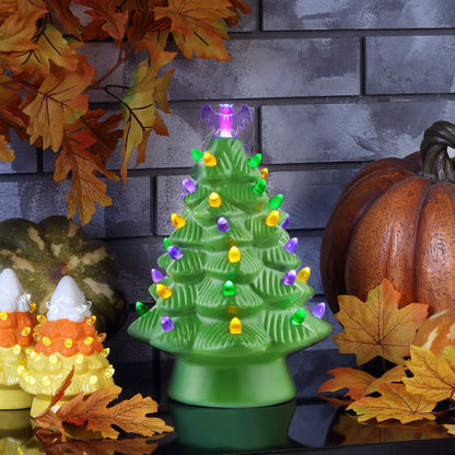 12" Halloween Tree - Green - Mr. Christmas