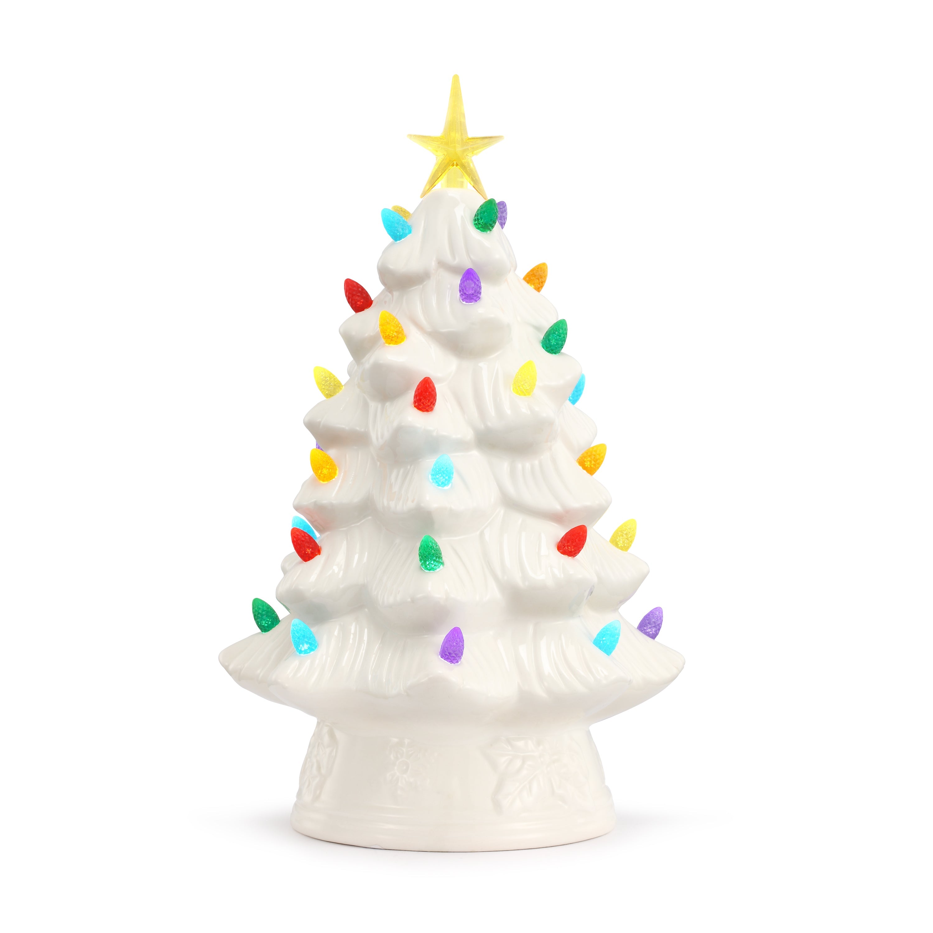 12" Nostalgic Ceramic Tree - White - Mr. Christmas