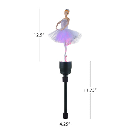 12.5" Animated Fiber-Optic Ballerina Tree Topper - Mr. Christmas