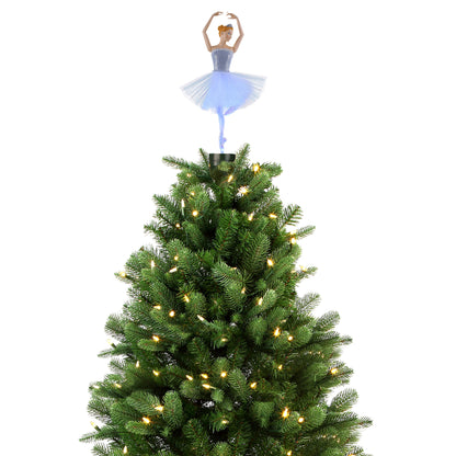 12.5" Animated Fiber-Optic Ballerina Tree Topper - Mr. Christmas