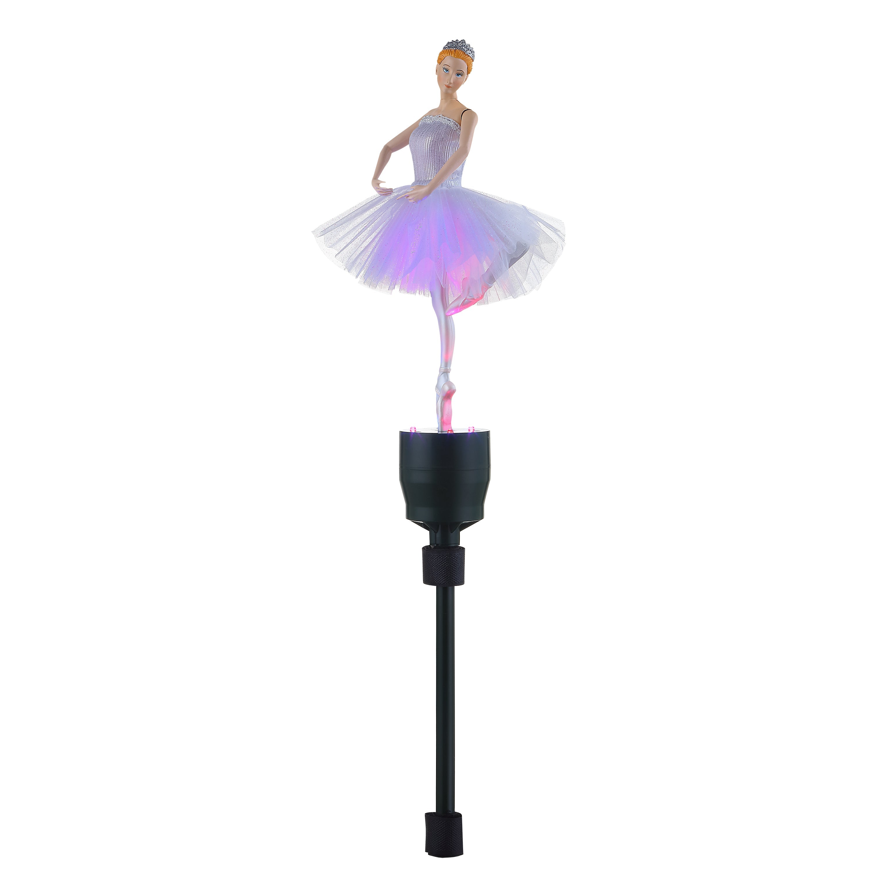 12.5" Animated Fiber-Optic Ballerina Tree Topper - Mr. Christmas