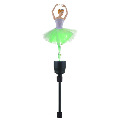 12.5" Animated Fiber-Optic Ballerina Tree Topper - Mr. Christmas