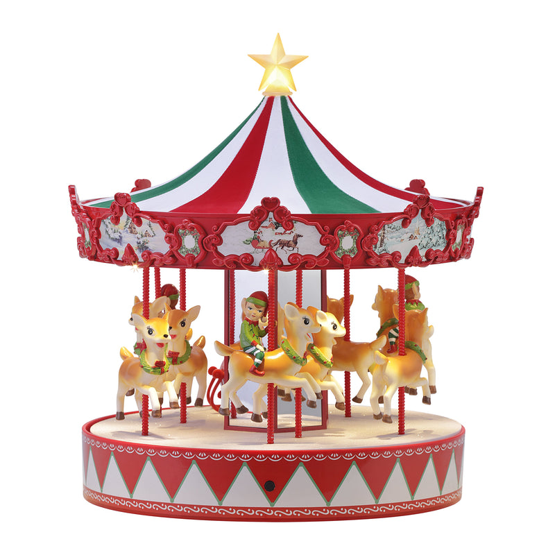 13" Vintage Carousel - Mr. Christmas