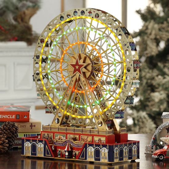 15" Animated World's Fair Grand Ferris Wheel - Mr. Christmas