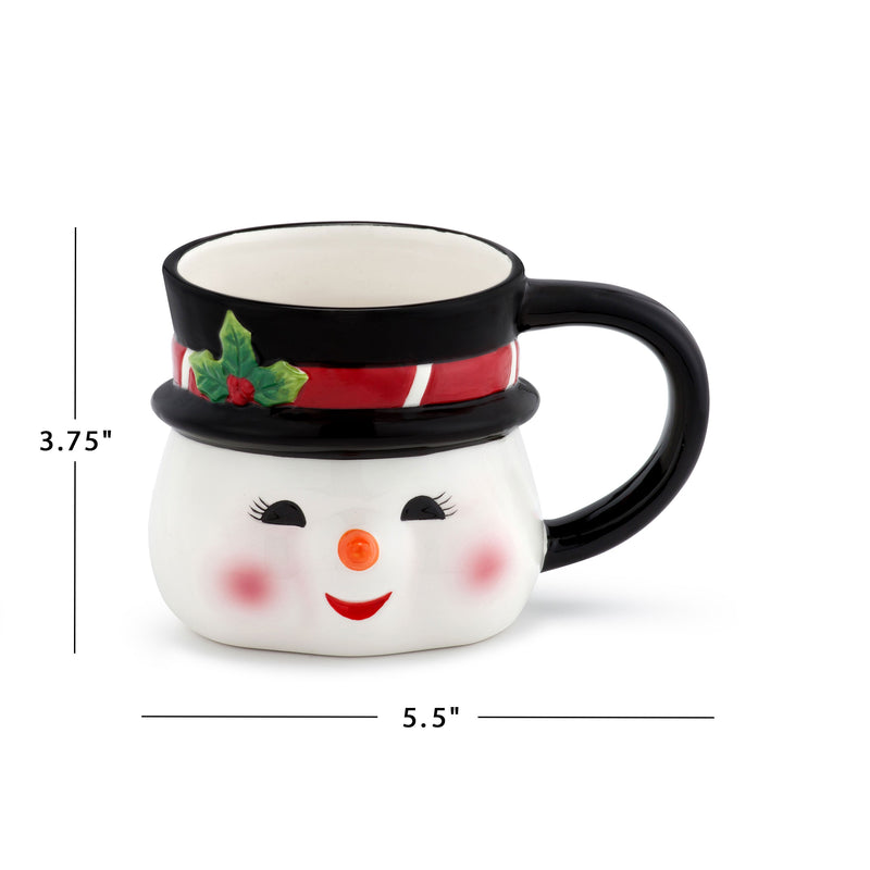16oz Nostalgic Ceramic Snowman Mug - Mr. Christmas