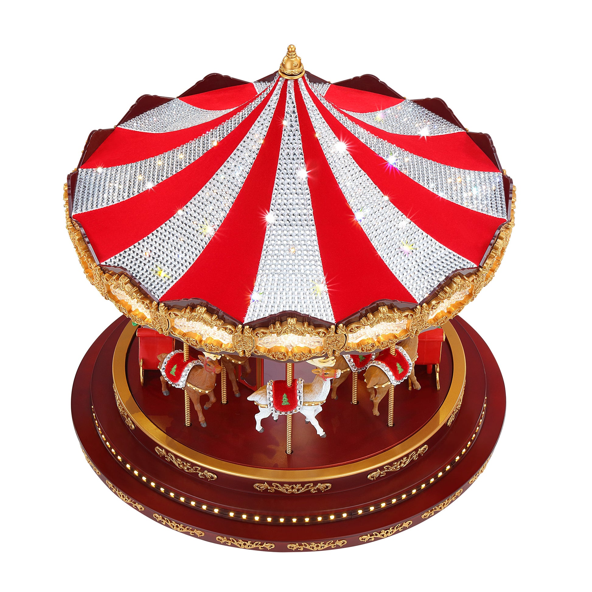 17" Deluxe Crystal Carousel - Mr. Christmas