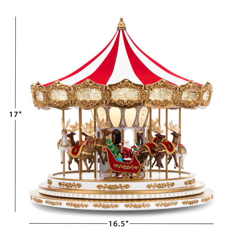 17" Regal Christmas Carousel - Mr. Christmas
