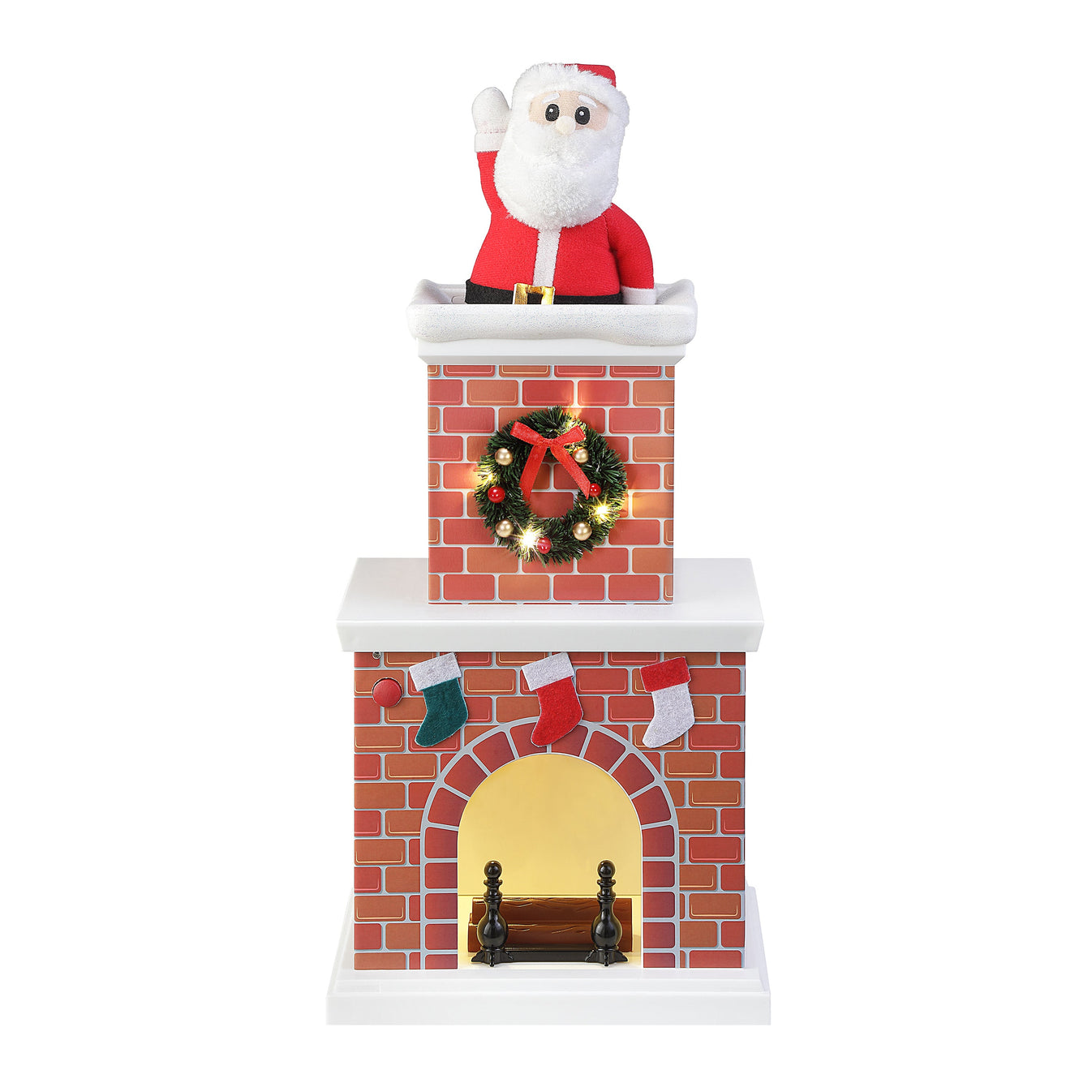 16 in. Animated Santa in Chimney – Mr. Christmas