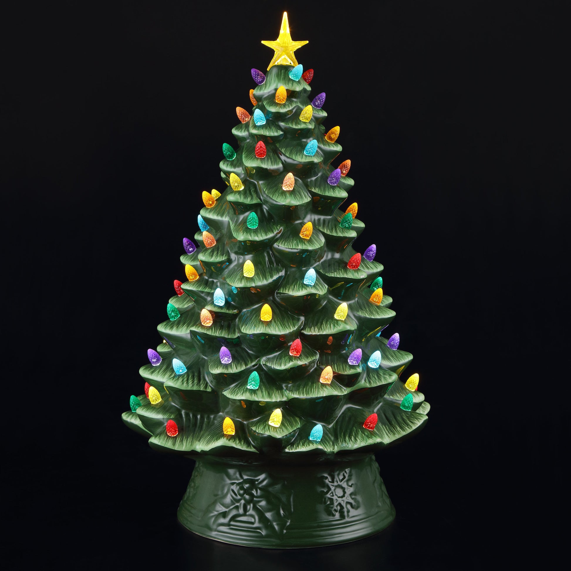 18" Nostalgic Ceramic Tree - Green - Mr. Christmas