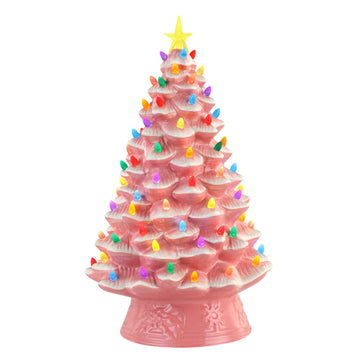 18" Nostalgic Tree - Pink - Mr. Christmas
