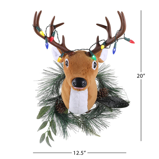 20" Motion Activated LED Singing Reindeer - Mr. Christmas