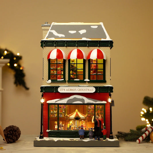 21.5" Animated & Musical Vintage Department Store - Mr. Christmas