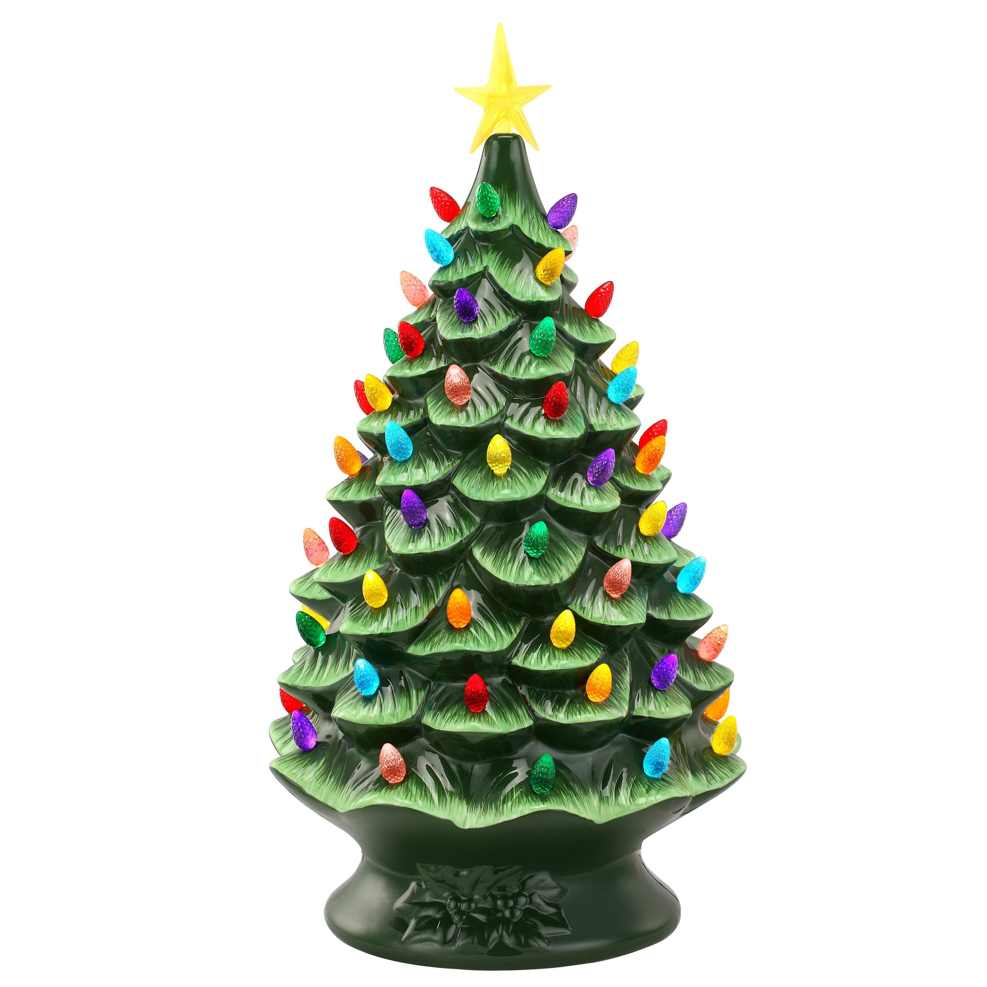 24" Nostalgic Ceramic Tree - Green - Mr. Christmas