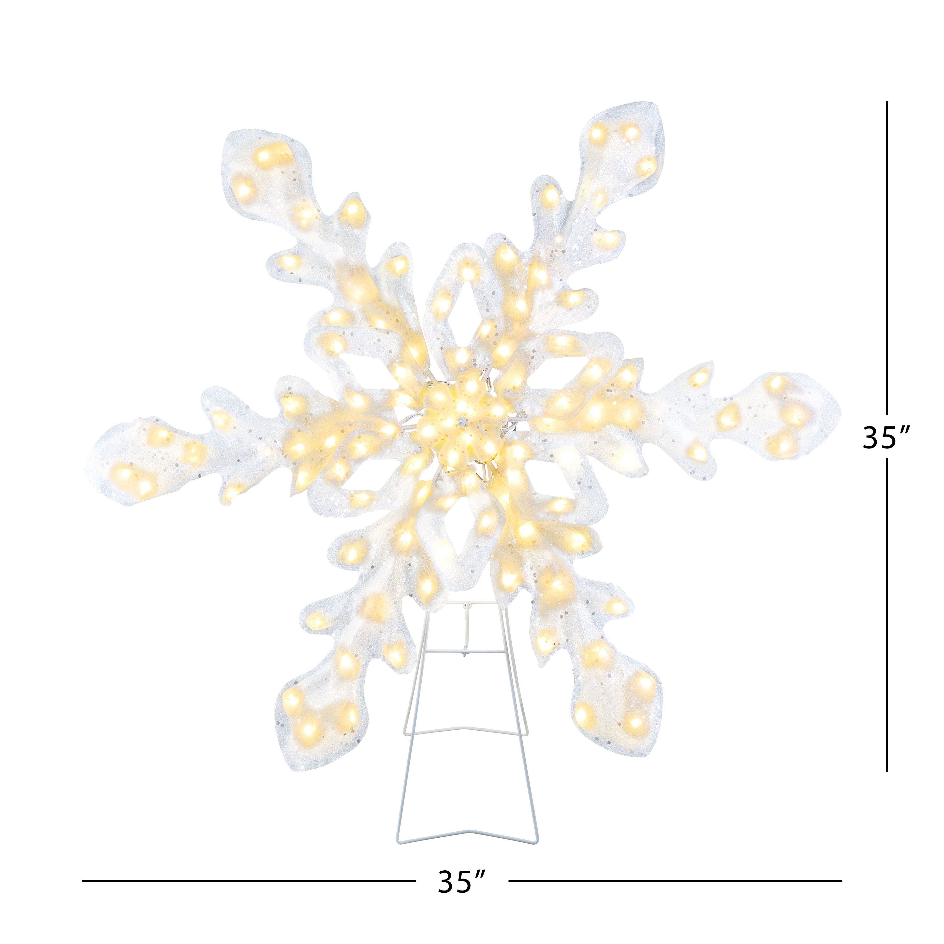 35 in. Outdoor Twinkling LED Snowflake – Mr. Christmas