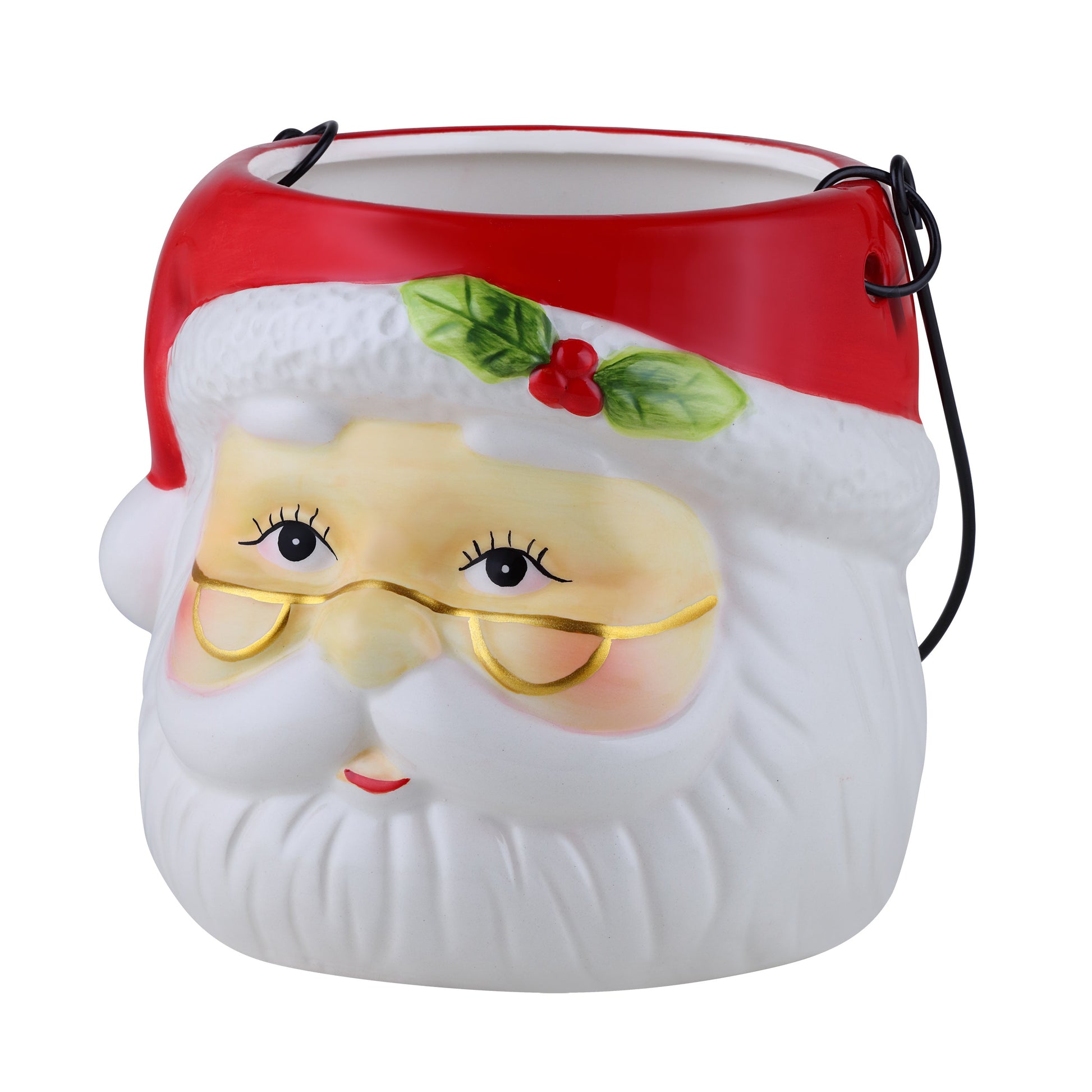 5" Nostalgic Ceramic Container - Santa Claus - Mr. Christmas