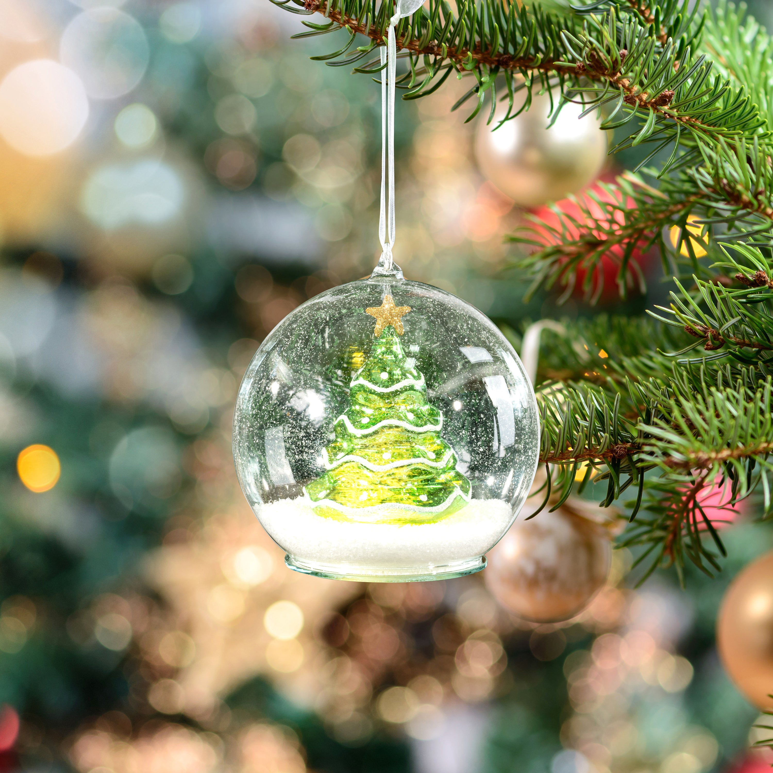 Glass ball tree clearance ornaments