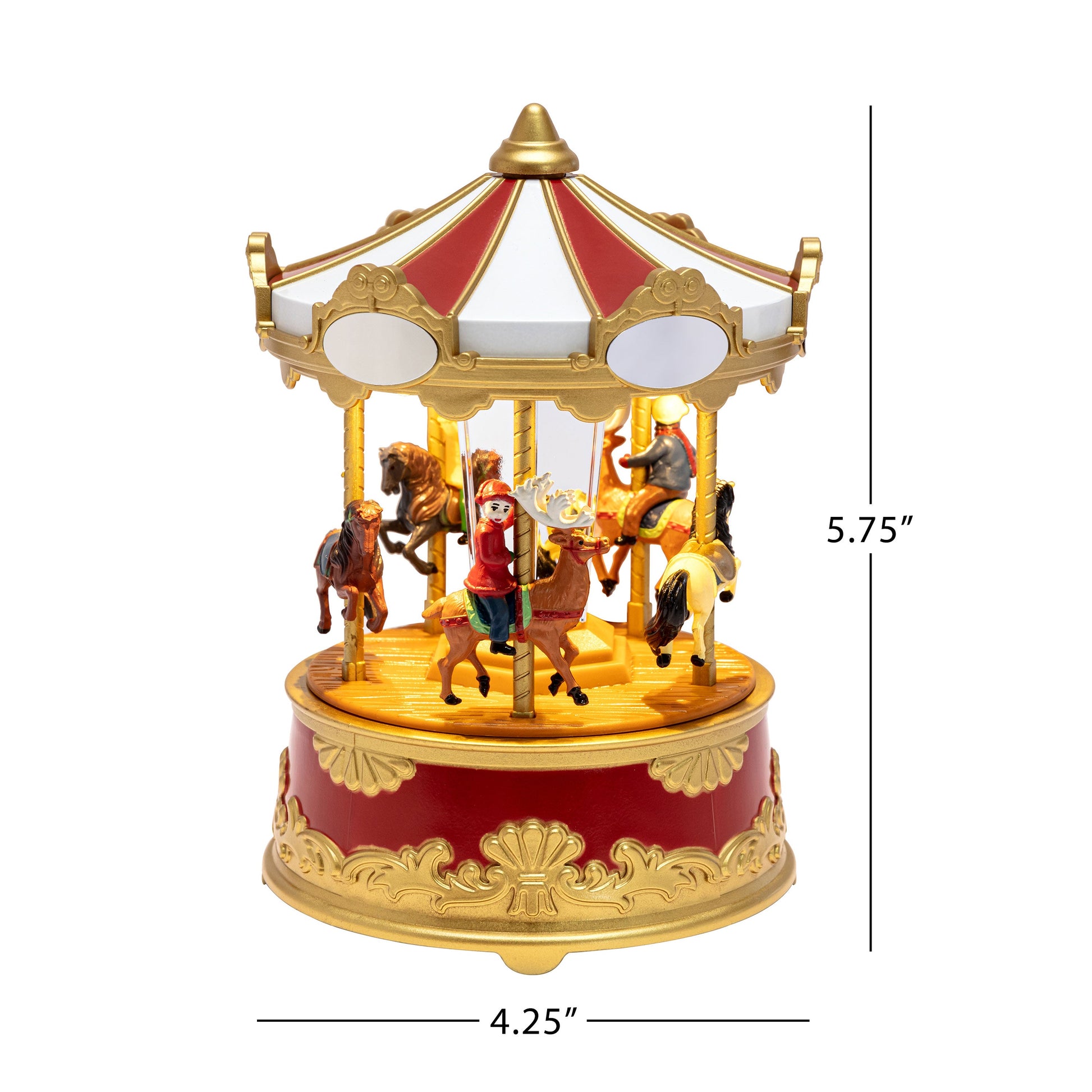 5.75" Animated & Musical Carousel - Mr. Christmas