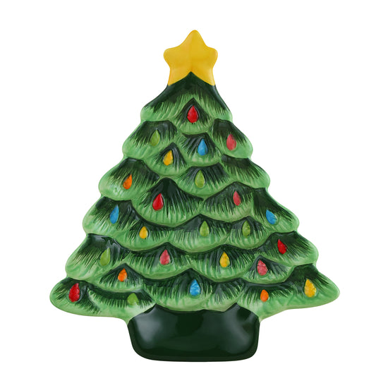 6" Ceramic Trinket Tray Set - Ornament and Tree - Mr. Christmas