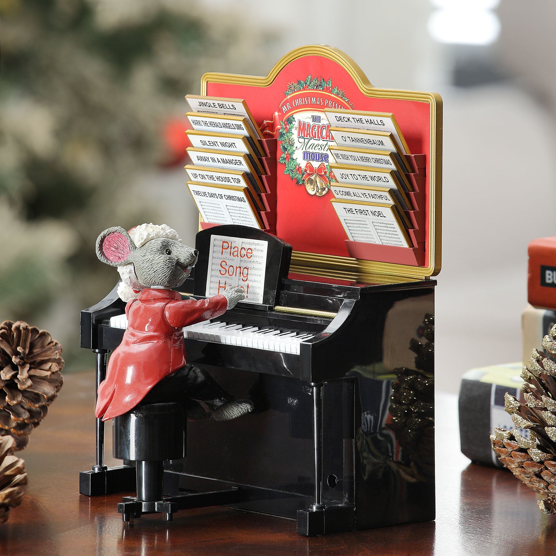 7.75" Magical Maestro Mouse - Mr. Christmas