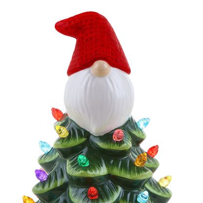 8.5" Nostalgic Ceramic Gnome Tree