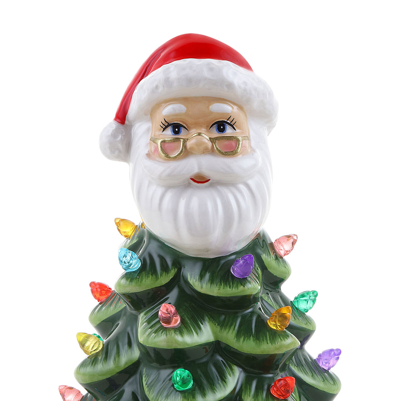 8" Nostalgic Ceramic Santa Tree - Mr. Christmas