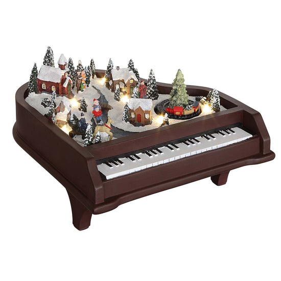 9" Animated Musical Piano - Mr. Christmas