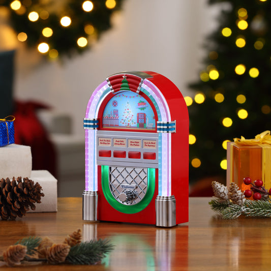 9" Retro Jukebox - Red - Mr. Christmas