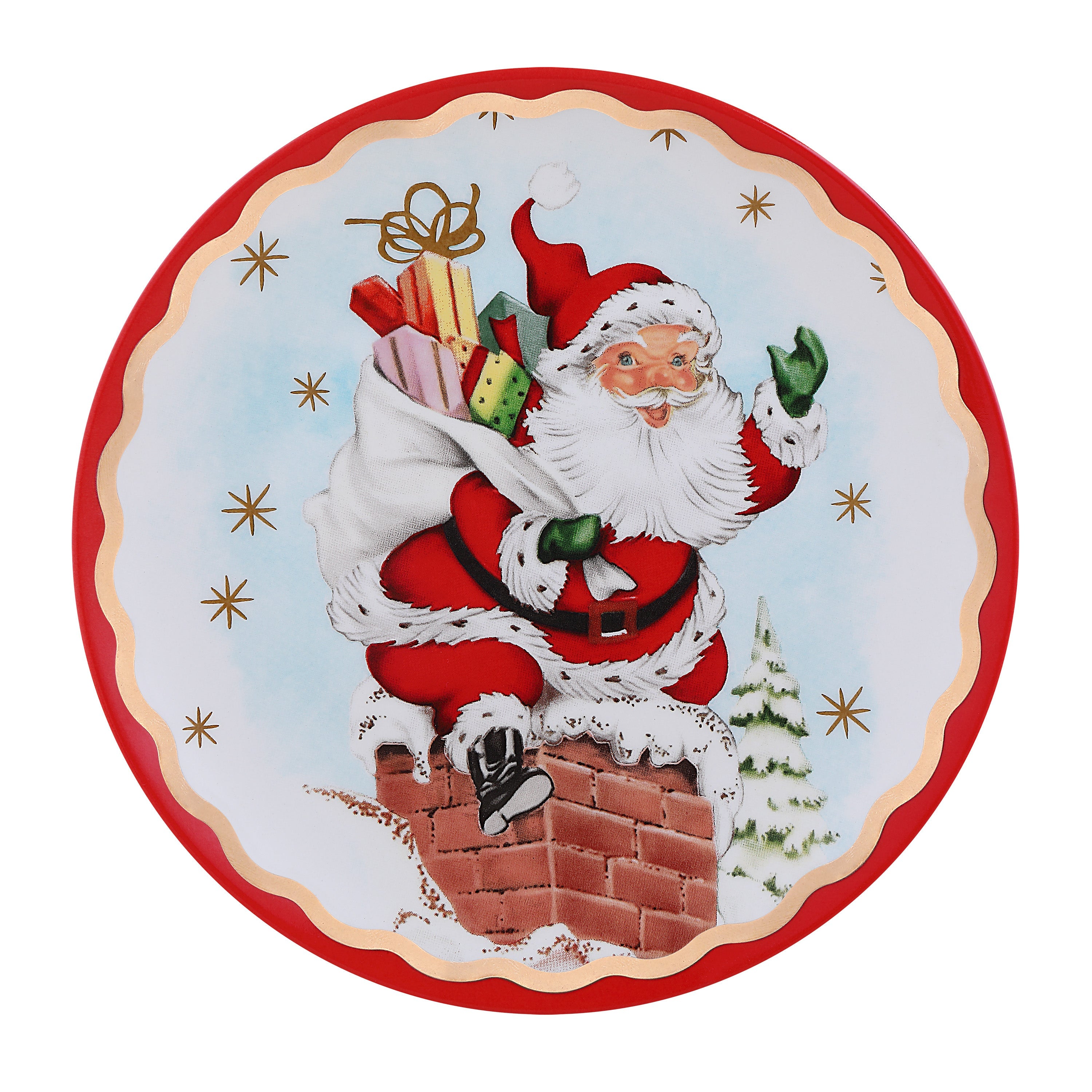 Santa salad plates sale