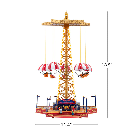 90th Anniversary Collection - Animated & Musical World's Fair Parachute Ride - Mr. Christmas