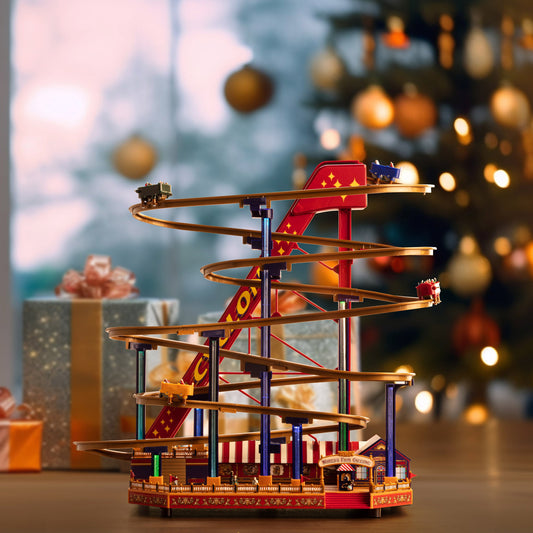 90th Anniversary Collection - Animated & Musical World's Fair Roller Coaster - Mr. Christmas