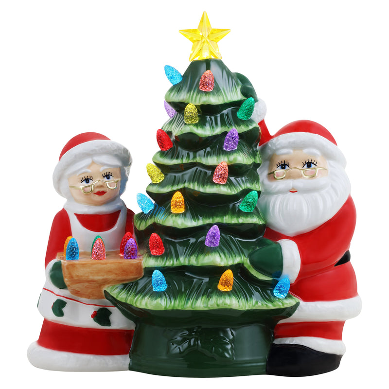 14.25'' Tree Platter with Dip Section - Green - Mr. Christmas