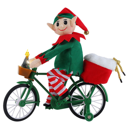 11" Animated Cycling Elf