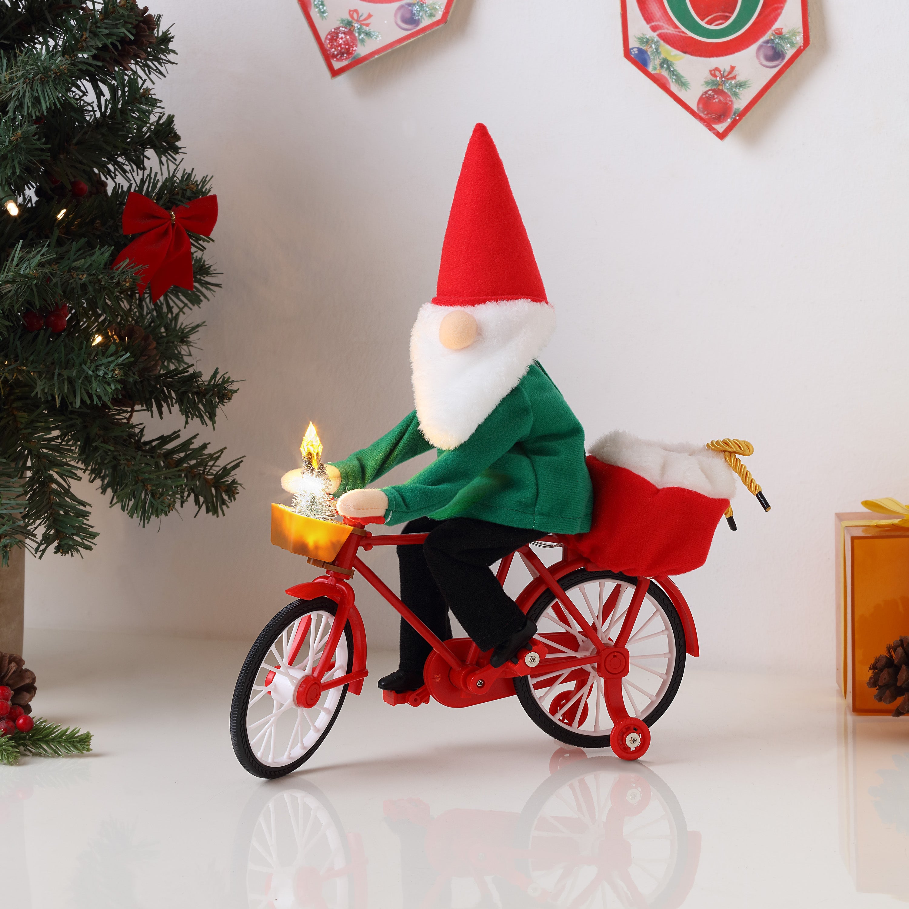 11" Animated Cycling Gnome