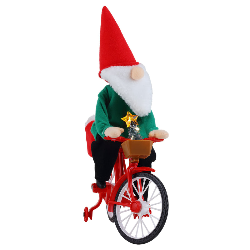 11" Animated Cycling Gnome