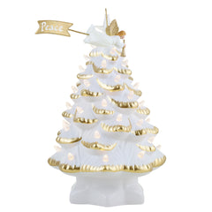 14.25'' Tree Platter with Dip Section - White - Mr. Christmas