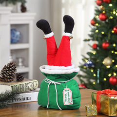 Animated Toy Bag Santa Kickers - Mr. Christmas