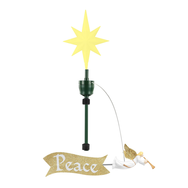 Animated Angel Tree Topper with Banner